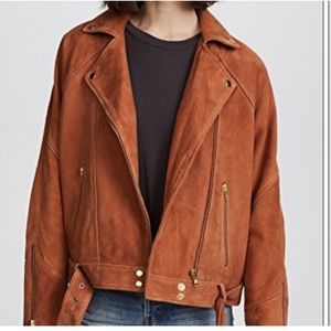 Free people suede leather jacket